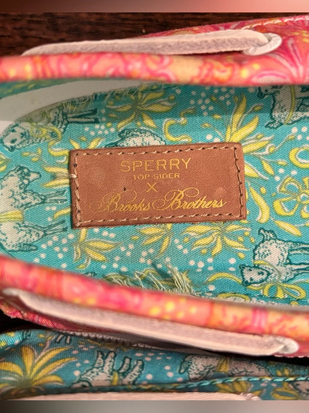 Sperry Top-Sider x Brooks Brothers Special Edition Multicolor Canvas Men’s Sz 11